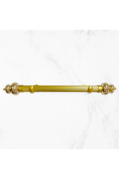 Emsal Perde Metal Toplu Rustik 100 cm Gold