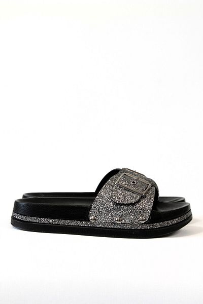ALTINER Glitter Black Comfort Women's Slippers