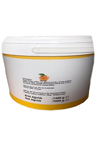 İris Odak konservecilik KAYISI MARMELATI (7 KG)