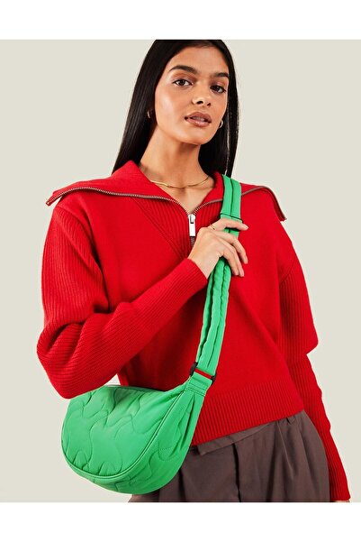 Accessorize Kapitone Çapraz Çanta Yeşil