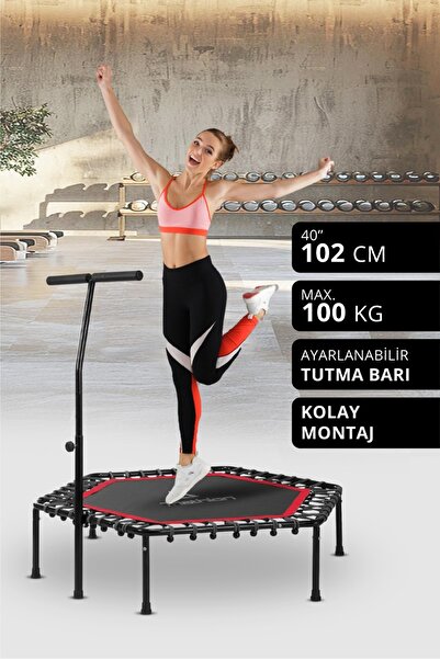 Triathlon T-218 102 Cm (40’’) Tutunmalı Step Trambolin / 3 Kademeli Tutunma Barı (110-118-126 CM)