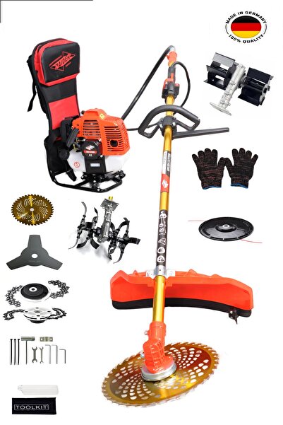 Raider Pro Alman Sırt Tırpan Çift Çapalama Aparatı
