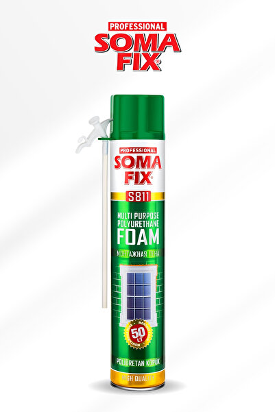 Somafix Foam Poliüretan Şişme Köpük 750ml | Çok Amaçlı Dolgu, Yalıtım, İzolay...