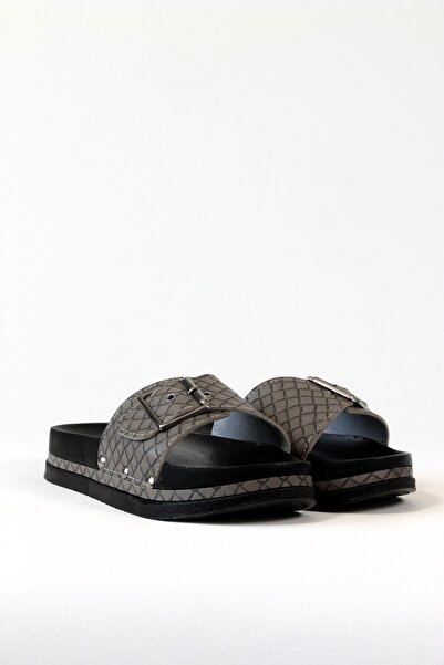 ALTINER Orthopedic Patterned Smoked Women's Slippers