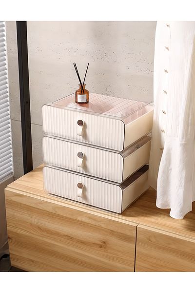 EVSTYLE Συρτάρια Κοσμήματα Μακιγιάζ Organizer / Κουτί οργάνωσης επιφάνειας εργασίας καλλυντικών