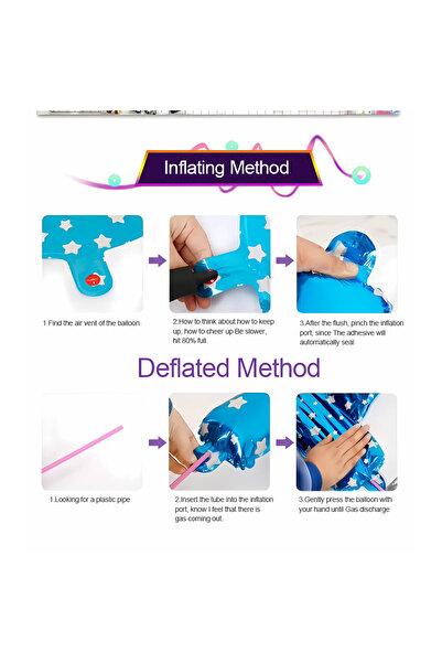 HAIZOL Dinosaur Shape Inflatable Drawing Balloon Kit for Kids DIY Hand Drawn Pterosaur Toy with Coloring Pe