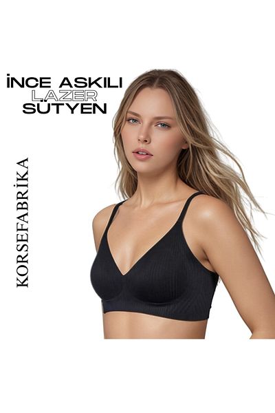 korsefabrika trend mood store Thin Straps Laser Cut Pads - Invisible - No Trace - No Balens Collecting Push up Seamless Bra