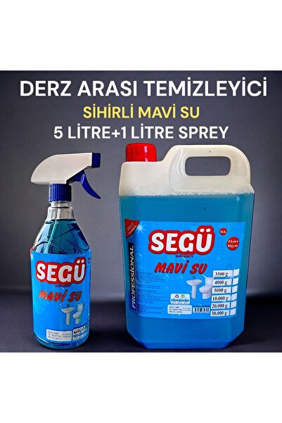 SİHİRLİ MAVİ SU/ DERZ ARASI TEMİZLEYİCİ 5 LİTRE+ 1 LİTRE SPREY