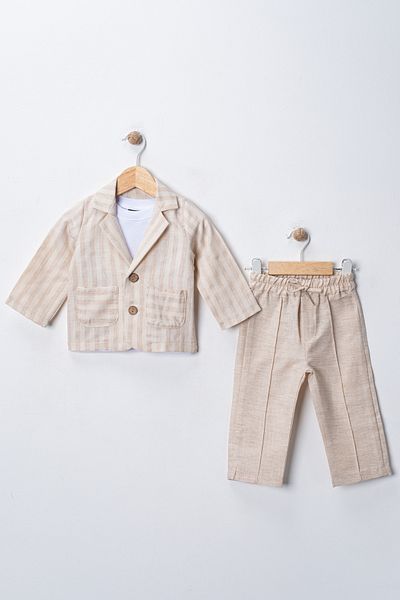 Çelix Kids Baby Jacket Sports Loose 3-Piece Suit/Suit/Wedding Suit/Special Occasion Suit/Wedding/Birthday/Premium