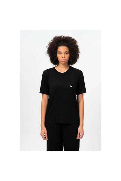 United Colors of Benetton Γυναικεία Πιτζάμα Τοπ Bnt-w20406 Μαύρο