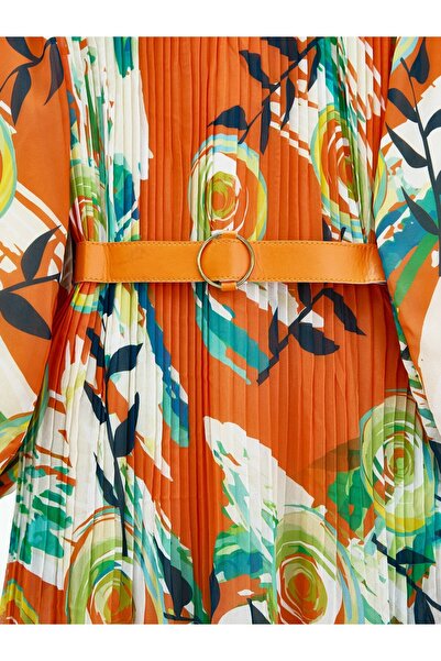 Modamorfo Φόρεμα σιφόν με πλισέ μπροστά ζώνη