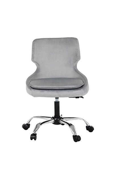 MARKAELZ Krom Metal Ayaklı Ofis Çocuk Odası Çalışma Sandalyesi (ayarlanilabil...