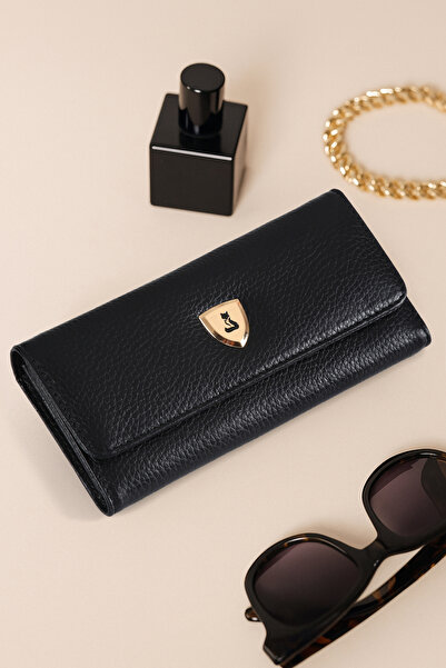 Foxer Alya Hakiki Deri Gold Детальний жіночий гаманець та портмоне