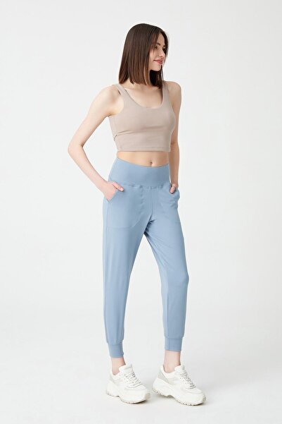 Los Ojos Γυναικείο Μπλε Γκρι Ψηλόμεσο Τζόγκερ Τζόγκερ