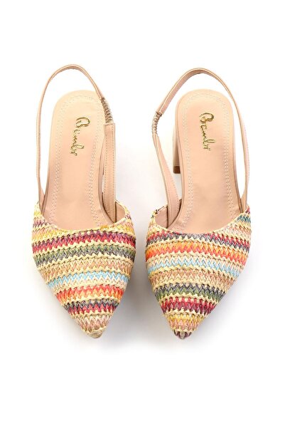 Bambi Çok Renkli Kadın Klasik Topuklu Ayakkabı K01823122128
