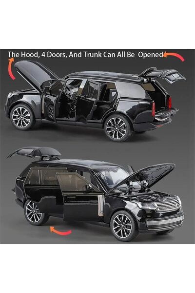 HAIZOL Land Range Rover Diecast Model Car 1:32 Scale Metal Pullback Openable Doors Flashing Light