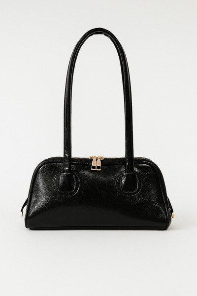 RumyaCollection Geantă de mână și de umăr bagheta cu mâner lung, cu fermoar, ...