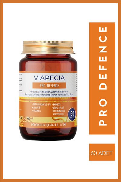 Viapecia Pro-Defense 60 Capsules with Royal Jelly & Echinacea Extract