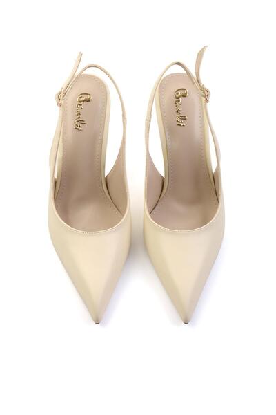 Bambi Bej Kadın Klasik Topuklu Ayakkabı K01209510009