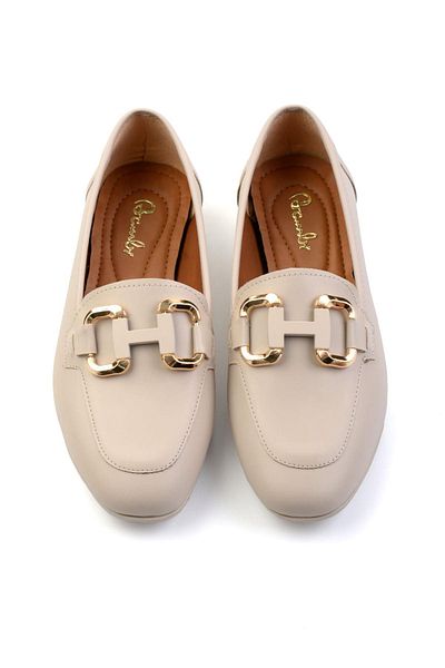 Bambi Beige Women's Loafer Shoes K 01140003809