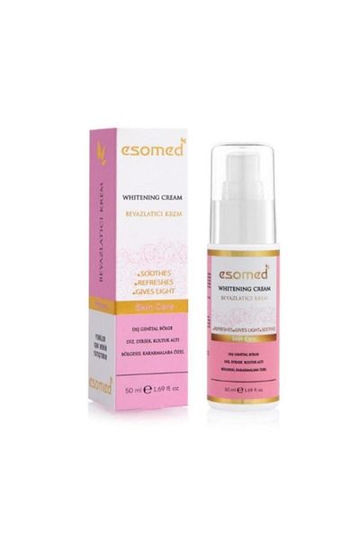 Esomed كريم تبييض الجسم للركبة والكوع والإبط والمنطقة الحساسة ومنطقة البيكيني المضادة للأسود 50