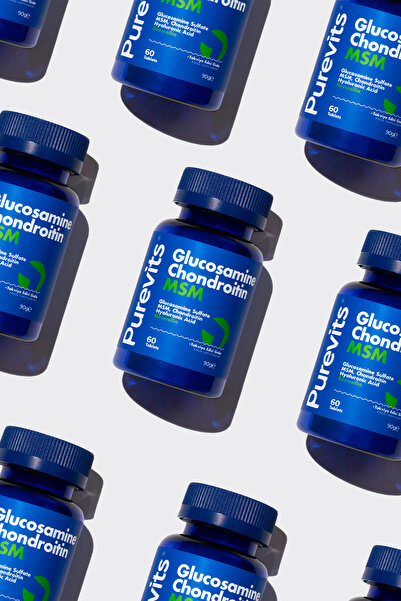 Purevits Glucosamine - Chondroitin - MSM – Boswellia - Hyaluronik Asit - 60 Adet Tablet