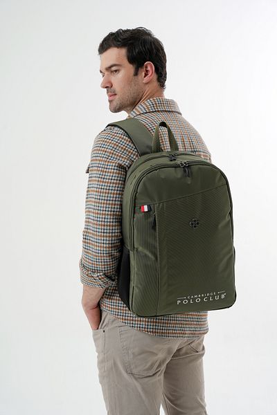 Cambridge Polo Club Lightweight Waterproof Daily Backpack - School Bag Khaki