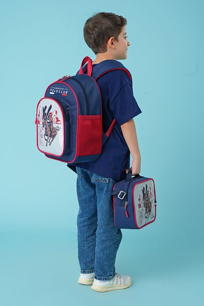 Cambridge Polo Club Navy Blue Riders 3-Piece Boys' Primary School Bag Set