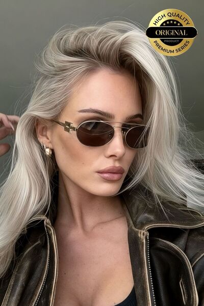 REN EYEWEAR نظارات شمسية Micore Metal بيضاوية للموسم الجديد، سلسلة حماية من ا...