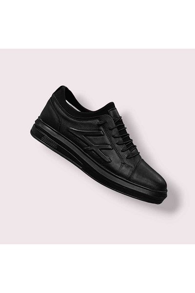 oktay kundura Genuine Leather Sneaker Casual Men's Daily Orthopedic Strapless Practical Wear 4 Seasons Shoes B405