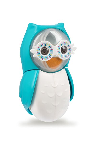 Flipper Diş Fırçası Saklama Kabı Baykuş Figürlü - Mavi