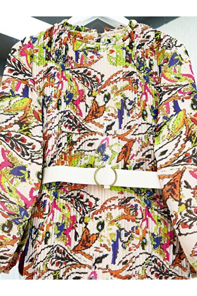 Modamorfo Φόρεμα σιφόν με πλισέ μπροστά ζώνη