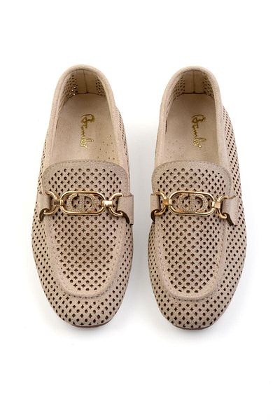 Bambi Beige Women's Loafer Shoes K 01688010902