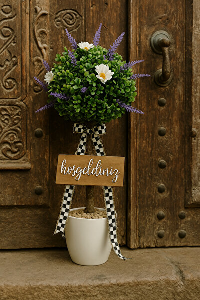 Marrone Decor pentru ușă din lemn de cedru 50 cm