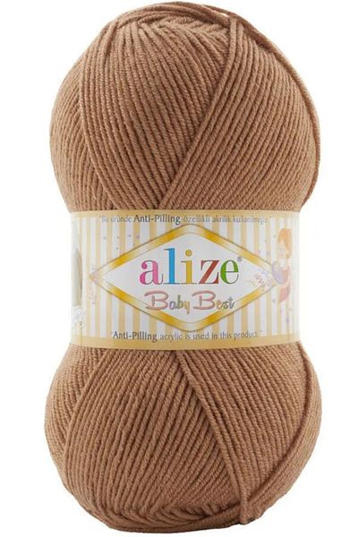 Alize بيبي بيست 824 قهوة 10% بامبو - 90% أكريليك (أكريليك مضاد للبيلينغ) / 100 جرام - 240 متر خيط صوف محبوك