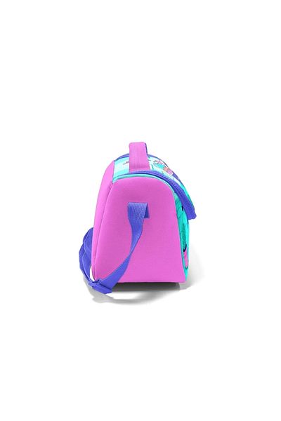 Coral High 11751 حقيبة طعام حرارية منقوشة على شكل قطة باللون الفيروزي الوردي للأطفال
