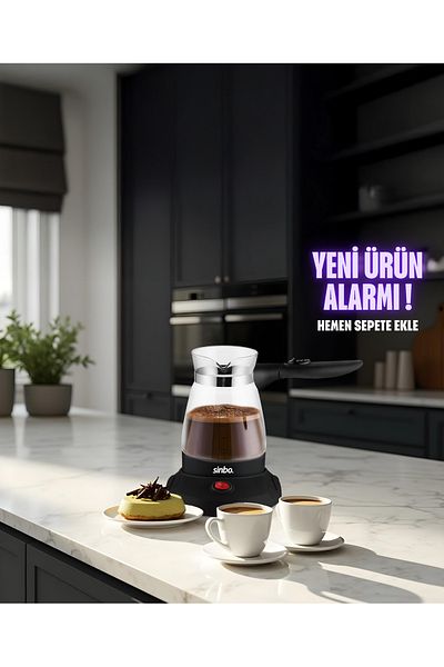 Sinbo Scm-2998 Glass Electric Coffee Pot - 500 ml - 600 W