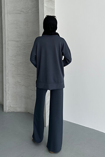 Feela Moda Γυναικείο Modal χτενισμένο βαμβακερό υπερμεγέθη κοστούμι τουνίκ 2020