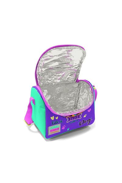 Coral High Yellow Pink Cute Dog Patterned Thermo Lunch Box 11752