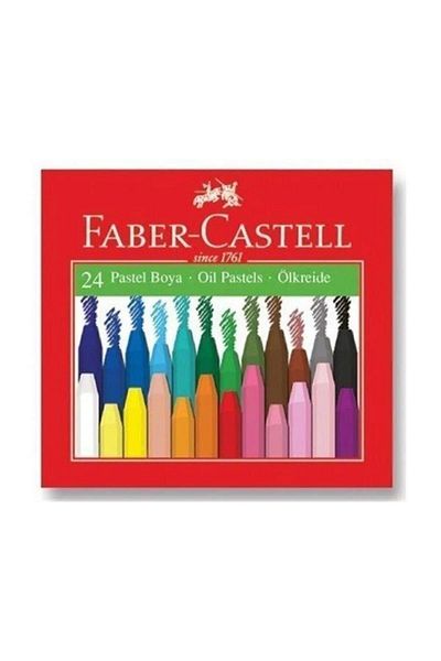 Faber Castell F.C 24 Color Redline Cornered Crayon