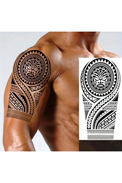 incebeltayt Tribal Figürlü 12 Saat Sonra Kararan Geçici Dövme 1 Ay 30 Gün Kalıcı