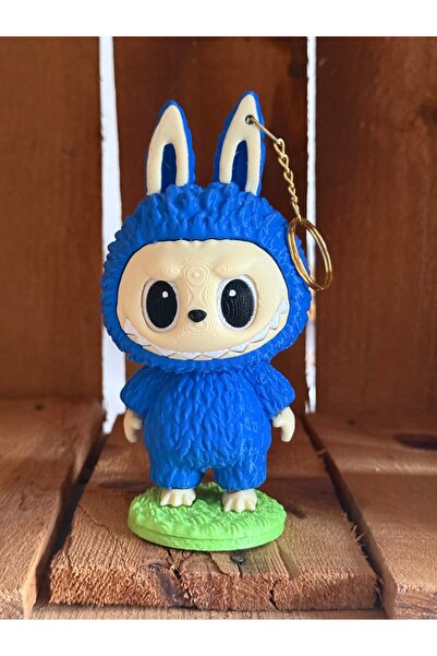 Chamelon Studio لعبة لابوبو على شكل حقيبة لابوبو باللون الأزرق مقاس 14 سم