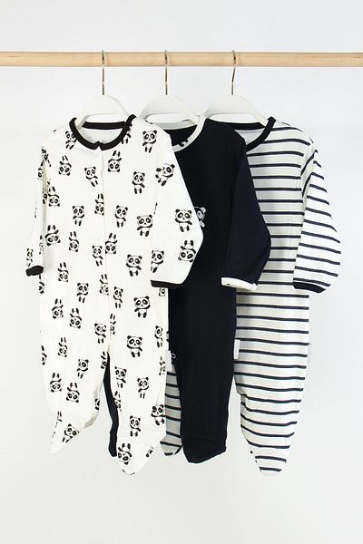 Mini Cotton 100% Cotton 3-Piece Printed Baby Romper with Booties and Snap Fasteners