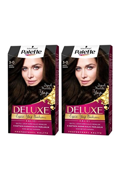Palette Deluxe Saç Boyası 3-0 Koyu Kahve X 2 Adet