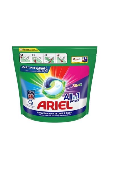 Ariel All in One PODS Color capsule laundry detergent, 48 washes