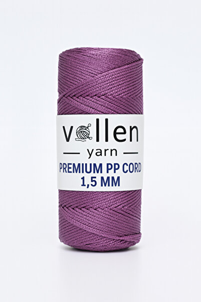 vollen yarn 1.5mm-150mt Polyester Makrome Ipi, Supla Ipi, Çanta Ipi, Bileklik...