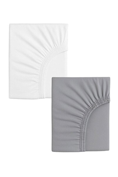 COTENCONCEPT 2 Adet 50 x 90 x 10 cm Anne Yanı Lastikli Penye Kumaş Bebek Çarşafı