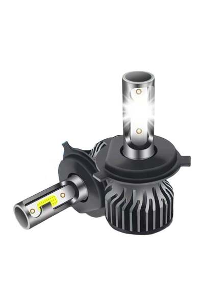 divendi-ro Set de 2 becuri LED H4 COB H4, 100W, 12000 lumeni, lumină alb rece