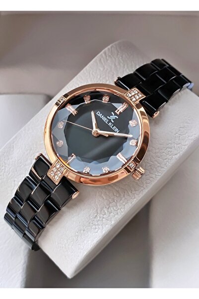 Daniel Klein Marka Siyah Renk 2 Yıl Garantili Kadın Kol Saati - Bileklik Hediyeli