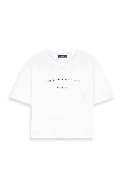 Ltb Crop White T-Shirt